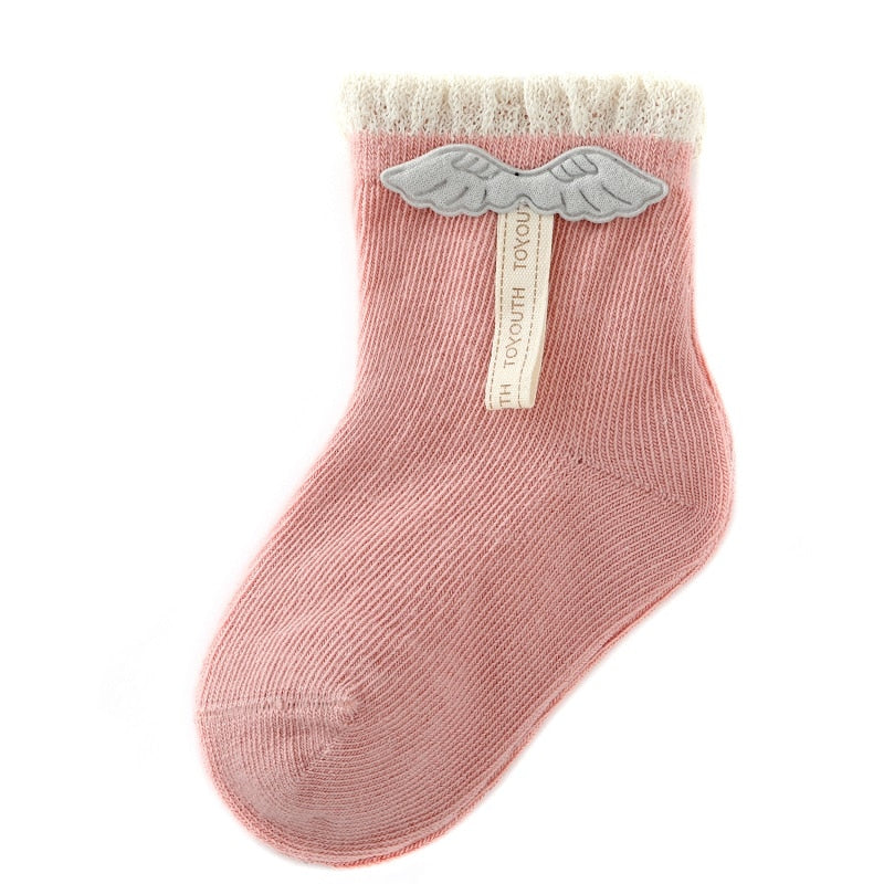 Cartoon socks for newborns in cotton and for children