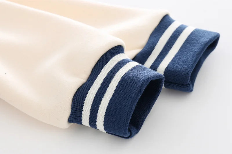 Angel College Baseball Uniform Fluffing Style Sweater
