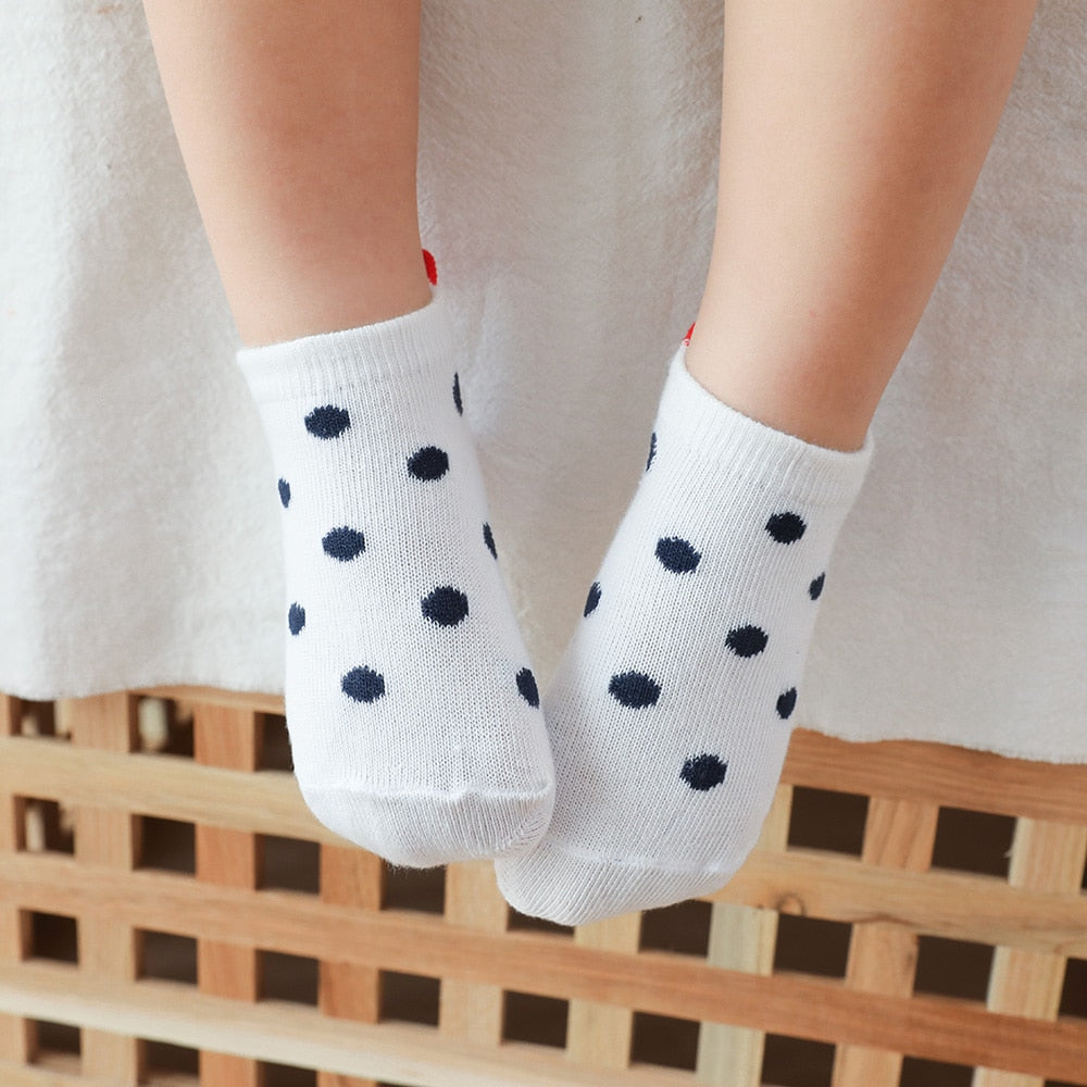 red heart socks for girls' newborn cotton mesh