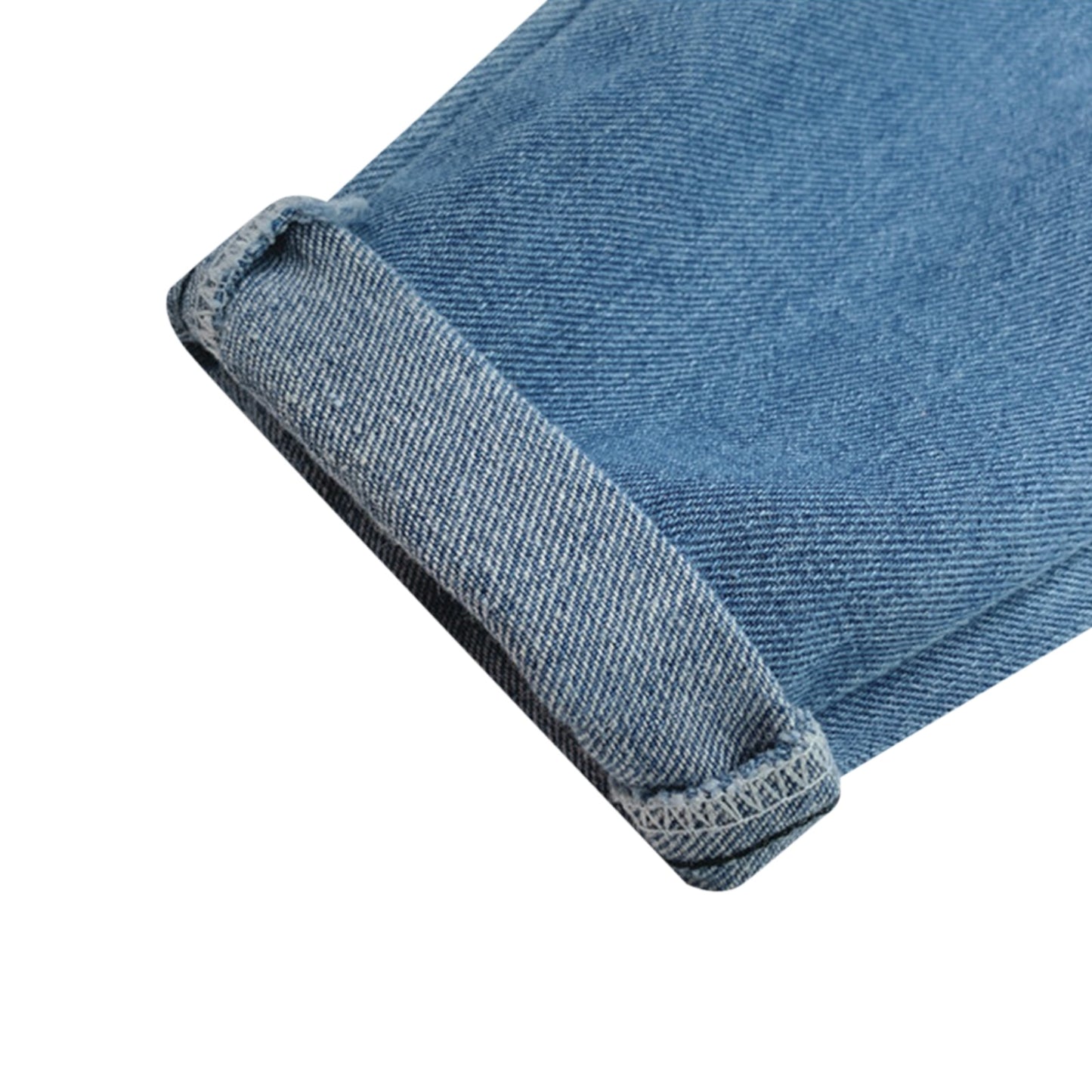 Selvio Toddler All-Match Elastic Waist Denim Ripped Pants