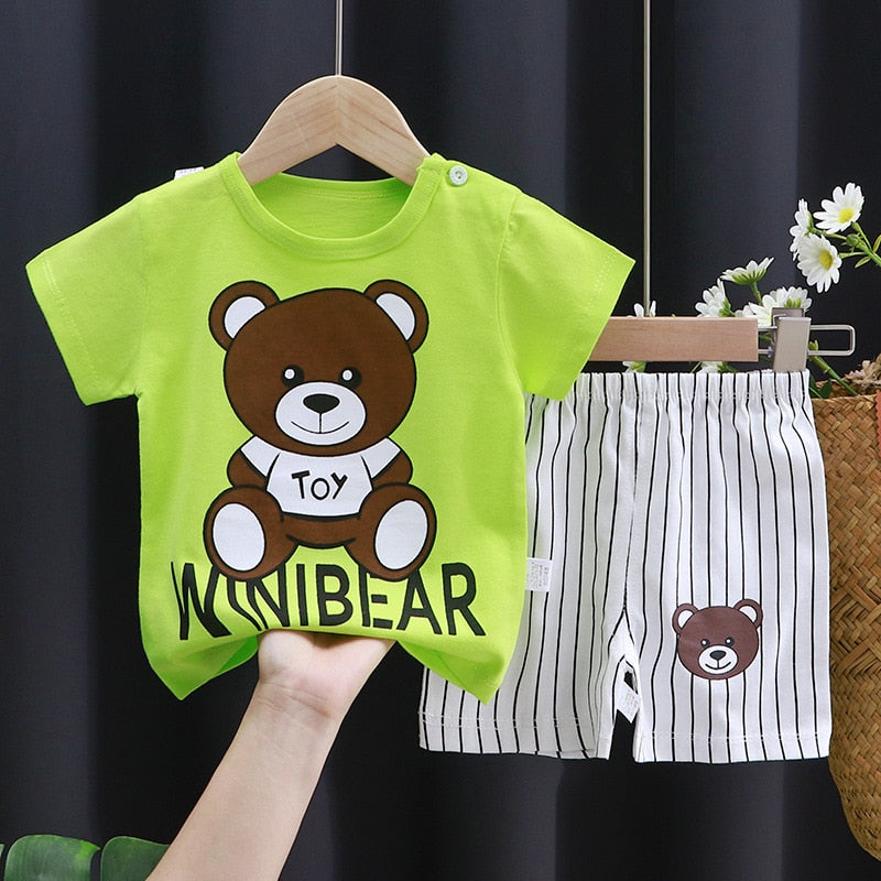 Kiyan Brand Designer Toddler Boys Clothes Short Sets - GuGuTon