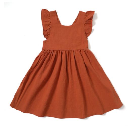 Lia Style Summer Flying sleeve Cotton Princess Dres