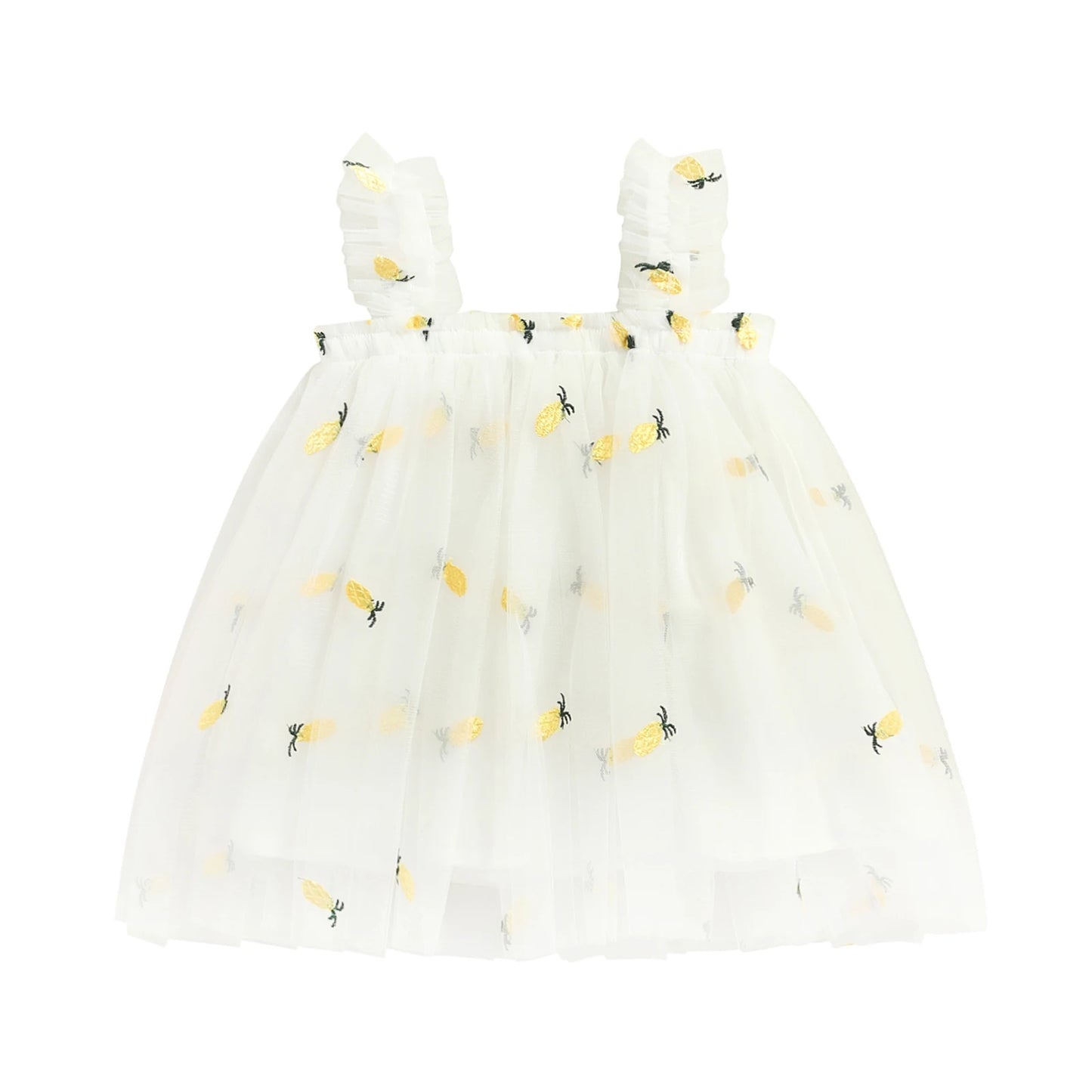 Ella Toddler Girls Summer Princess Dress with Embroidery