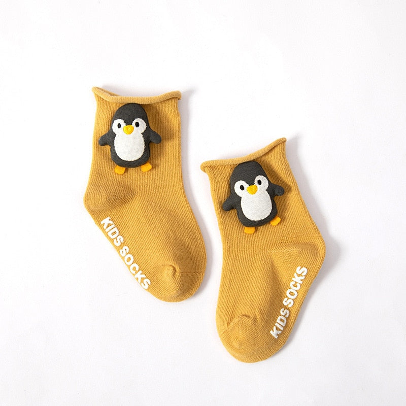 Boys Girls Cartoon Socks Pure Cotton Non-slip Socks