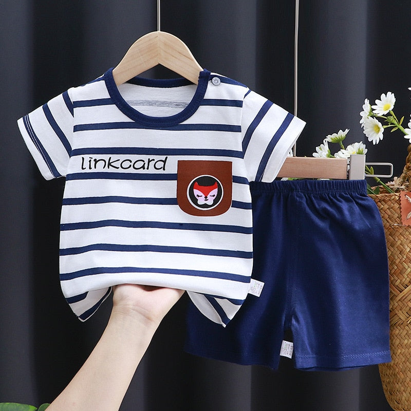 Kiyan Brand Designer Toddler Boys Clothes Short Sets - GuGuTon