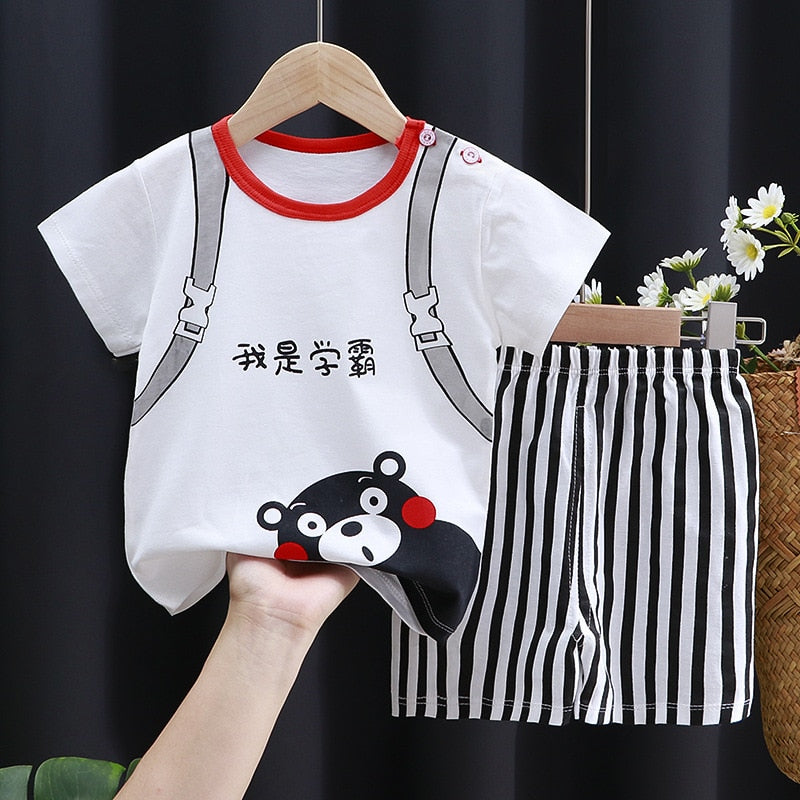 Kiyan Brand Designer Toddler Boys Clothes Short Sets - GuGuTon