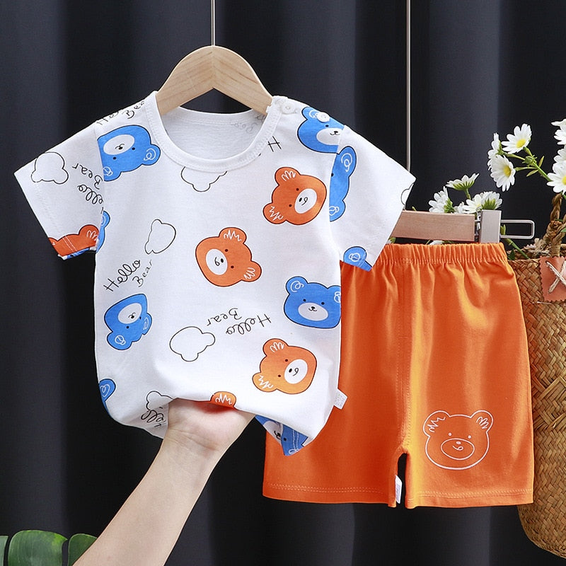 Kiyan Brand Designer Toddler Boys Clothes Short Sets - GuGuTon