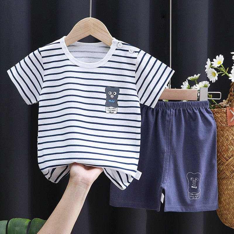 Kiyan Brand Designer Toddler Boys Clothes Short Sets - GuGuTon