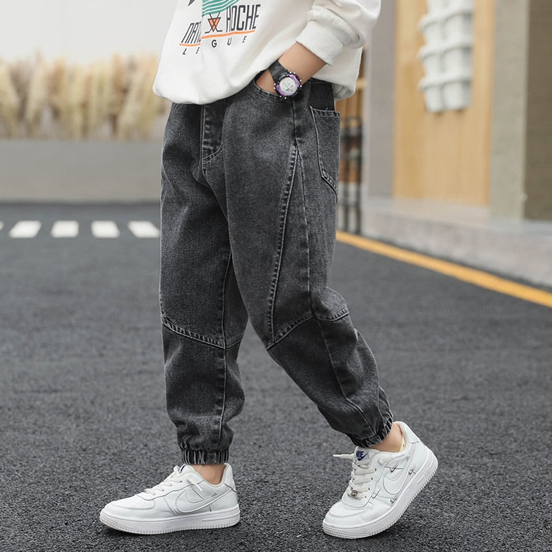 Luyyi Casual For Boy Denim Cotton Autumn Winter Elastic