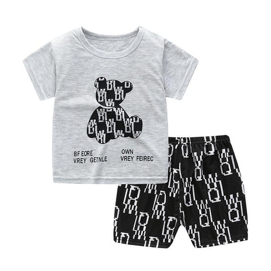 Jordan Little Bear Kids Little Boys Summer T-shirt - GuGuTon baby store - Baby Fashion - Toddlers Outfits - Babies Outfits - Toddler Clothes - Kids Clothing - Newborn Clothes - Newborn Wear - Kids Wear - Trending Clothes - Trending Outfits - Fall Fashion - Winter Fashion - Girls Clothes - Boys Clothes - Babies Wear - Kids Accessories - KidsWear - Summer Clothes - Summer Fashion - Summer Trend - Falls Sweaters - Tops - Bottom - Jeans - Blouse - Dresses - Newborn Dresses - Toys