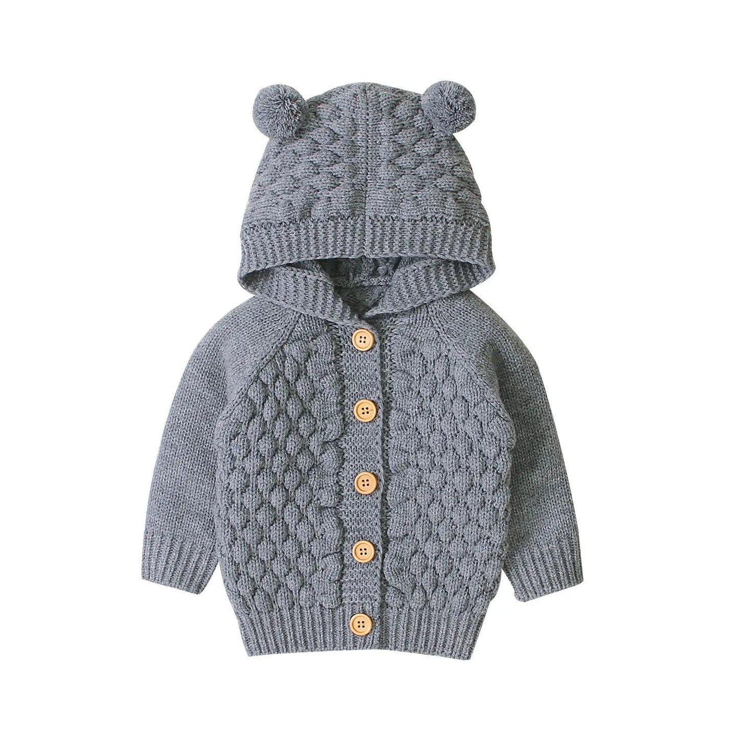 Kevin Cute Kid Hooded With Ear Sweater