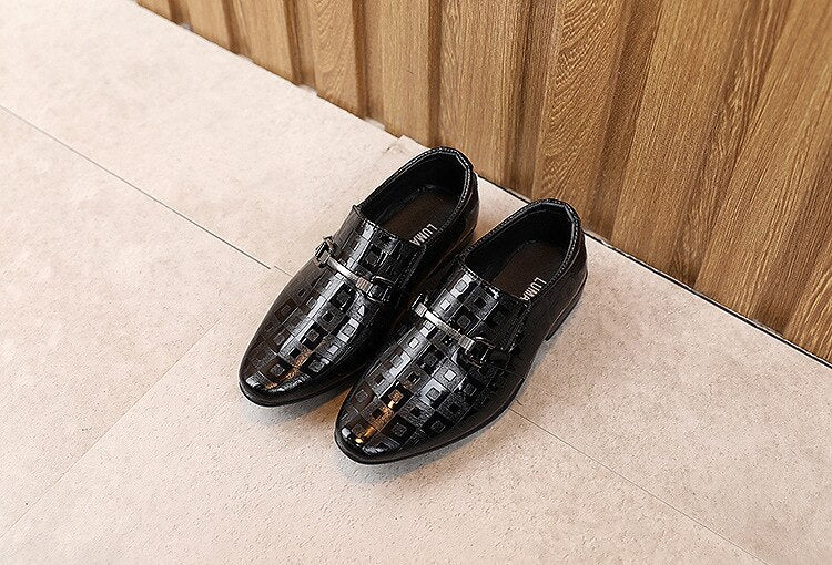 Boys Formal Shoes For Pointed British Style Fashion - GuGuTon
