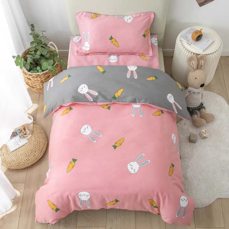 3pcs/set Kindergarten Children's Quilt Cover Bed Sheets Without