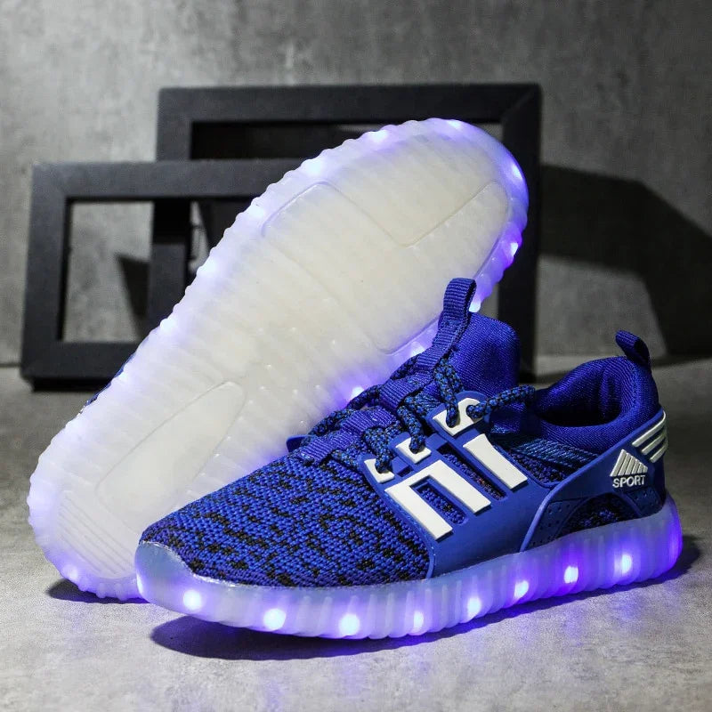 Luminous Kids Sneakers Boys Childre Flashing Shoes Childle Led - GuGuTon baby store - Baby Fashion - Toddlers Outfits - Babies Outfits - Toddler Clothes - Kids Clothing - Newborn Clothes - Newborn Wear - Kids Wear - Trending Clothes - Trending Outfits - Fall Fashion - Winter Fashion - Girls Clothes - Boys Clothes - Babies Wear - Kids Accessories - KidsWear - Summer Clothes - Summer Fashion - Summer Trend - Falls Sweaters - Tops - Bottom - Jeans - Blouse - Dresses - Newborn Dresses - Toys