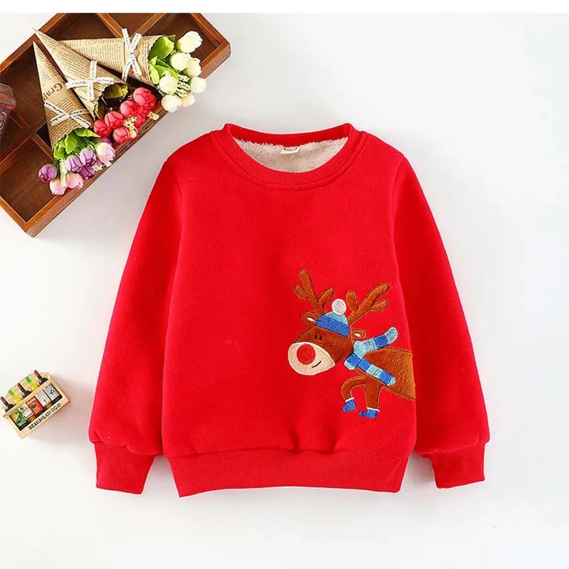 Teodoro Cartoon Elk Pullover Sweater