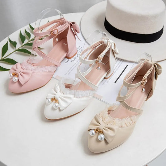 7-15 Years Old Girls High Heels Shoes Pink White Princess Girls Dress Shoes Summer Girls Party Shoes X#12/10D50