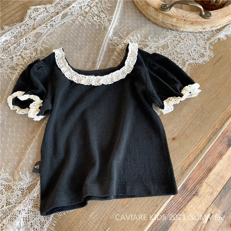 Aitana Clothes Summer Thin Cotton Kids Toddler Mesh Blouse