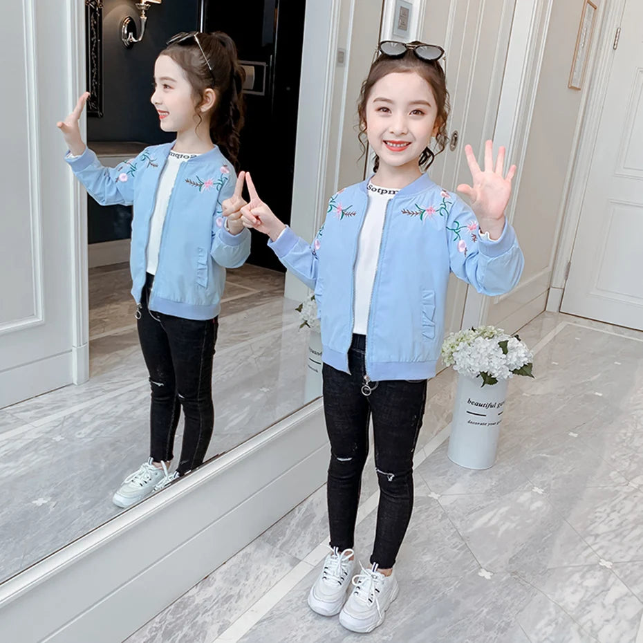 Maria Coat Outerwear For Girls Autumn Jacket Casual Style Kids