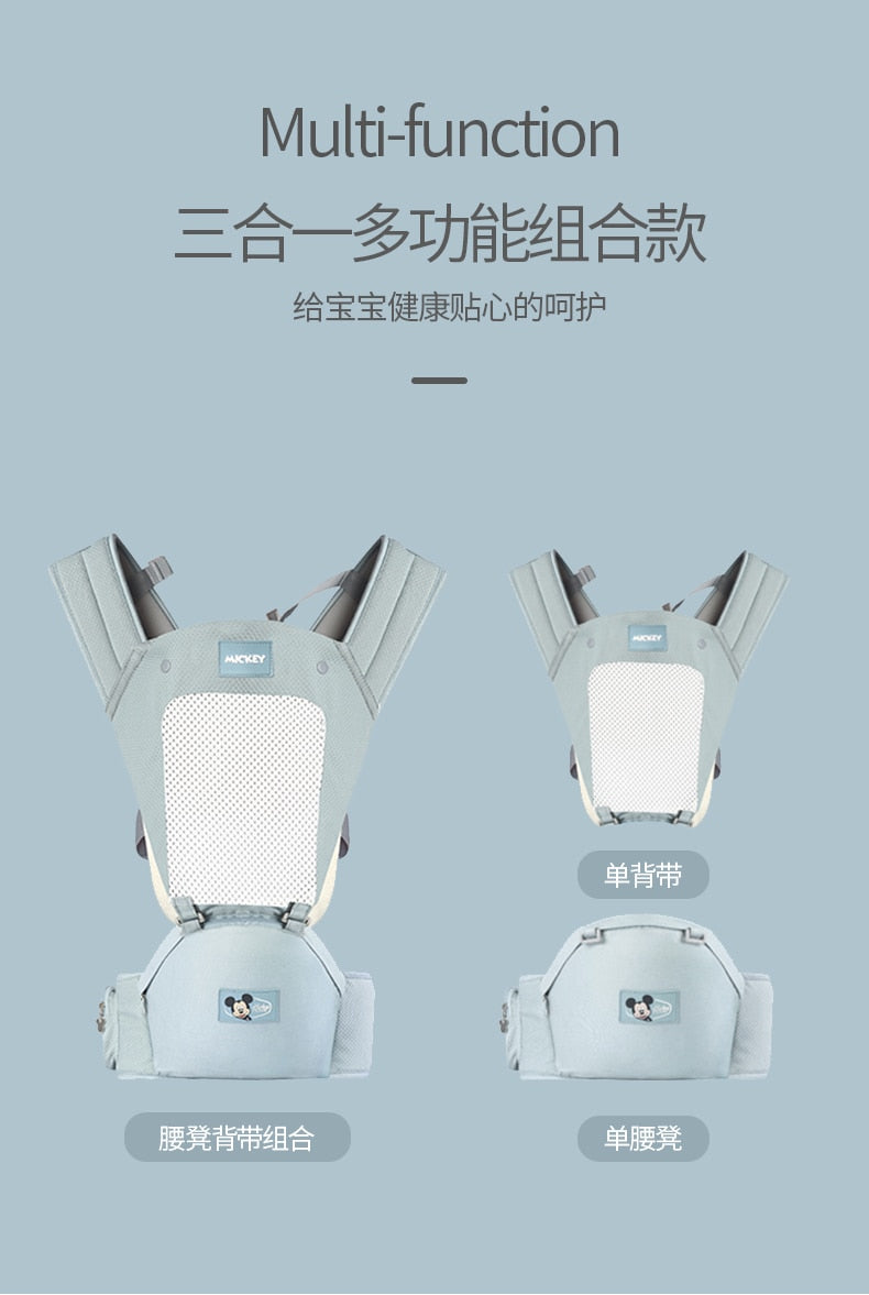 Baby Carrier 0-36 Months Portable Backpacks Cartoon Kangaroo Seat - GuGuTon