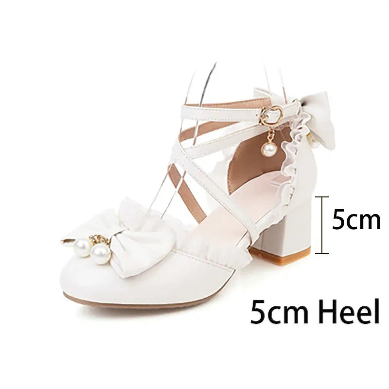 7-15 Years Old Girls High Heels Shoes Pink White Princess Girls Dress Shoes Summer Girls Party Shoes X#12/10D50