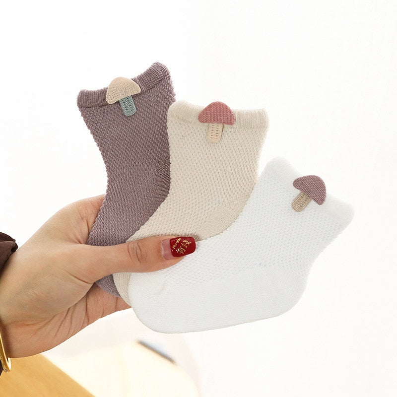 Baby mesh socks, fine cotton models, boneless suture