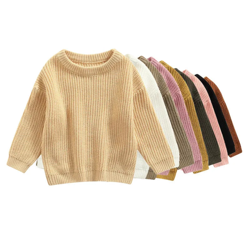 Braulio Solid Color O-neck Sweater