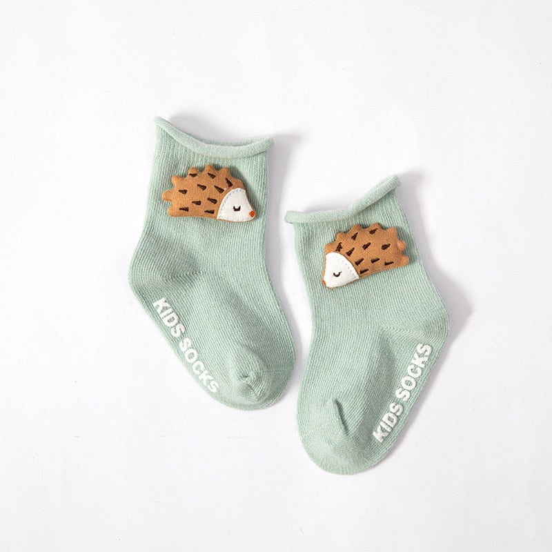 Boys Girls Cartoon Socks Pure Cotton Non-slip Socks