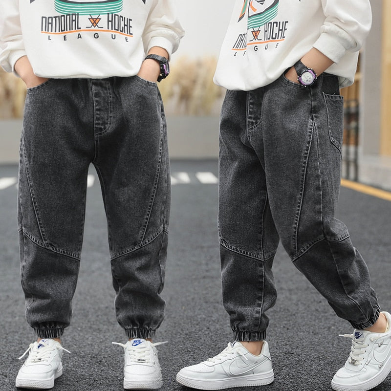 Luyyi Casual For Boy Denim Cotton Autumn Winter Elastic