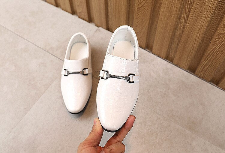 Boys Formal Shoes For Pointed British Style Fashion - GuGuTon