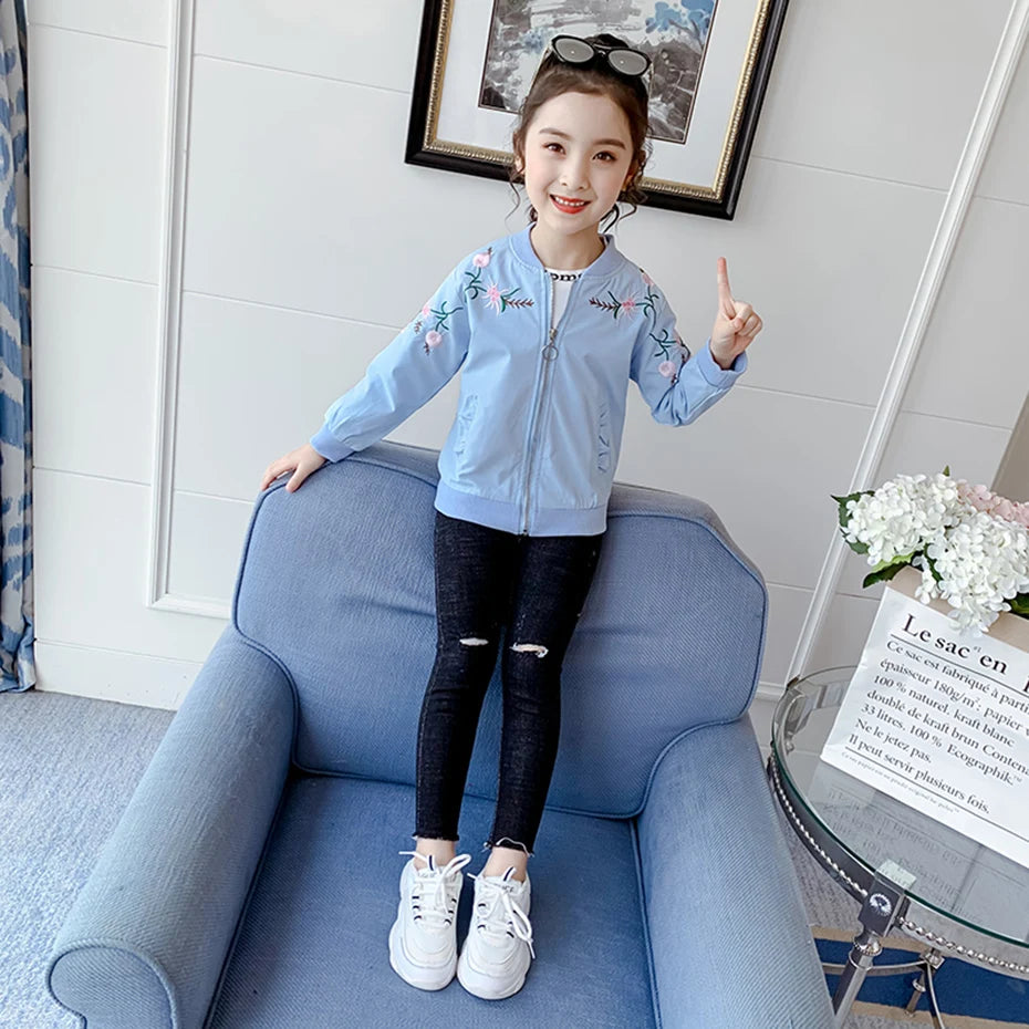Maria Coat Outerwear For Girls Autumn Jacket Casual Style Kids