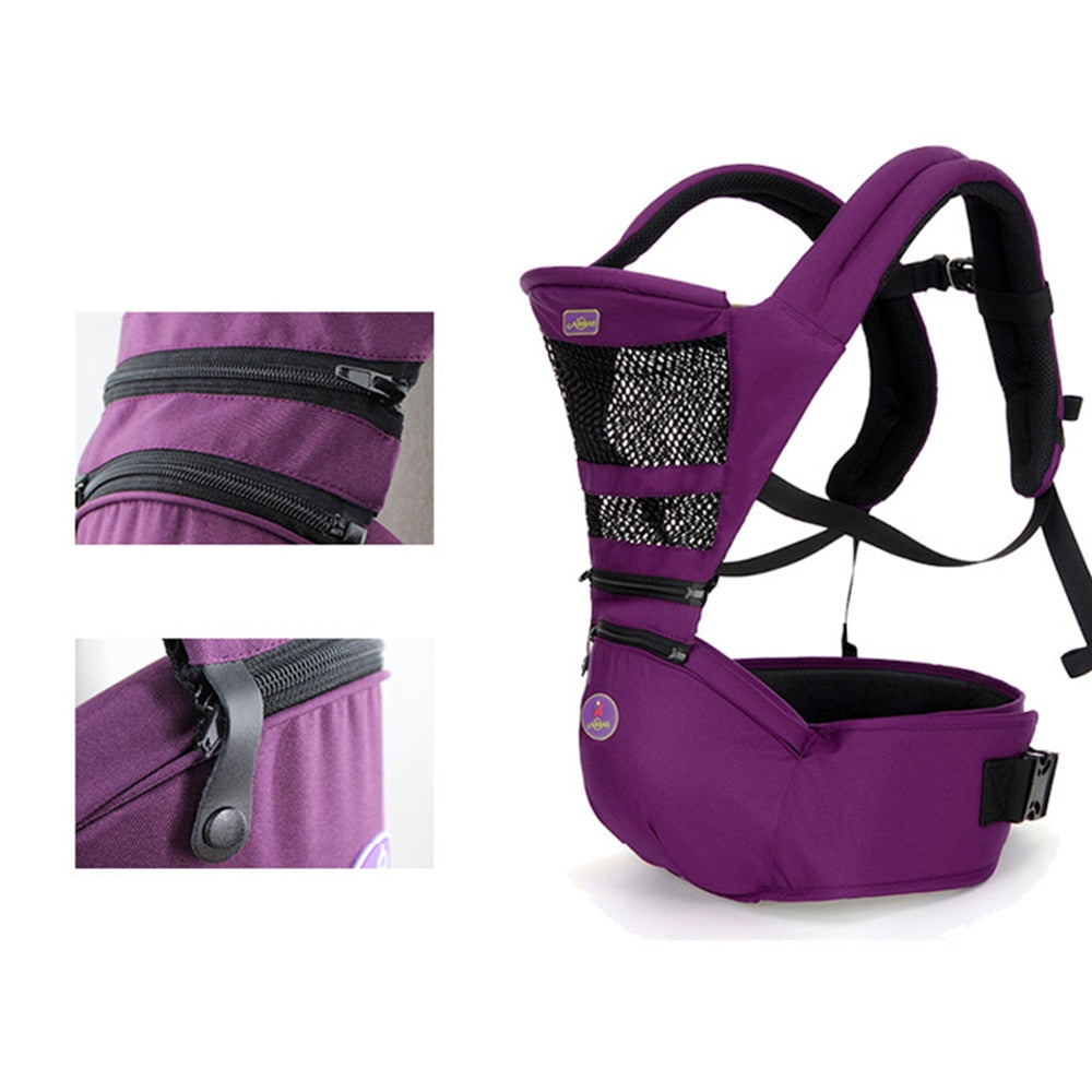 Baby Carrier Infant Kid Hip Seat Kangaroo Sling Front Facing Backpack - GuGuTon