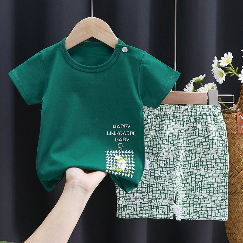 Kiyan Brand Designer Toddler Boys Clothes Short Sets - GuGuTon