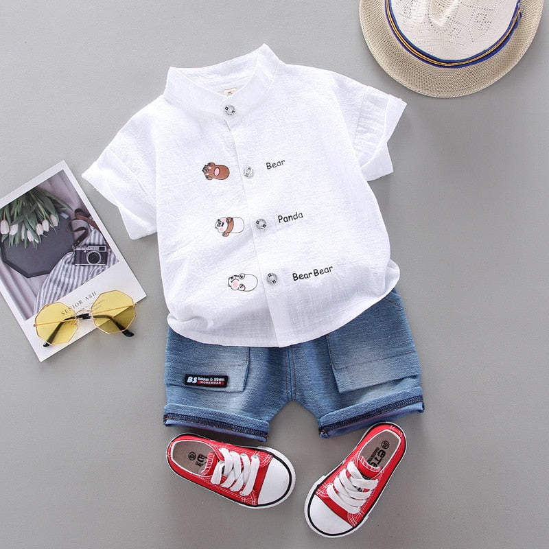 Kamila Children Fashion Clothing Baby Cartoon Two Piece Set - GuGuTon