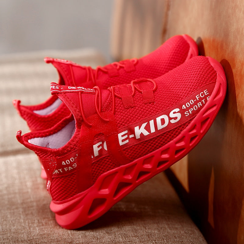 Boys Children Running Sneakers Breathable Lightweight Leisure Shoes - GuGuTon