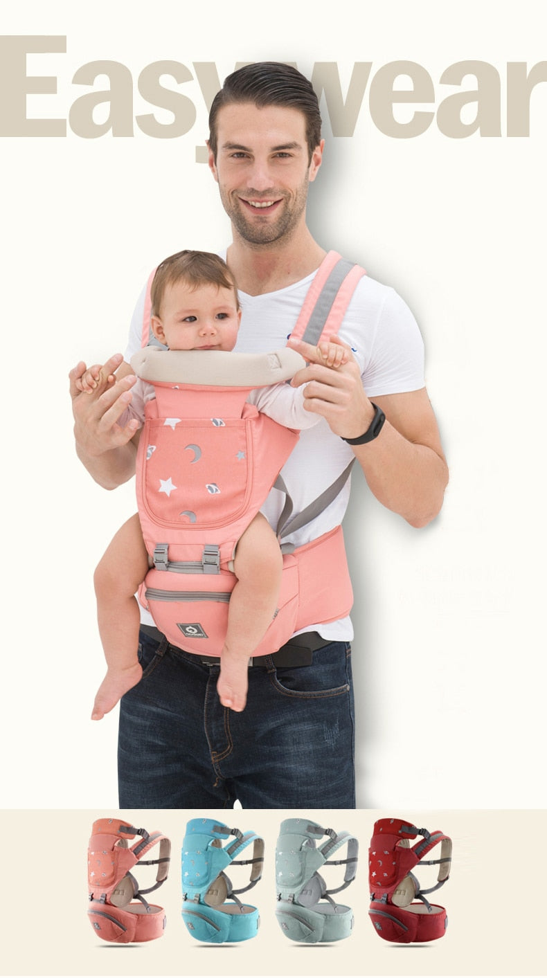 Breathable Baby Carrier Infant Baby Facing Kangaroo Baby Wrap Sling - GuGuTon