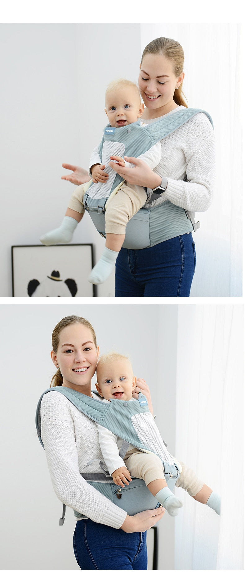 Baby Carrier 0-36 Months Portable Backpacks Cartoon Kangaroo Seat - GuGuTon