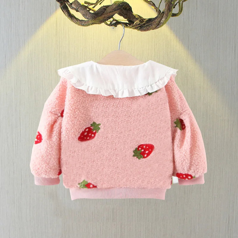 Stephany Winter Jacket Strawberry Little Girl Solid