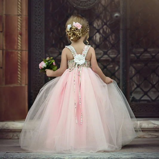 Kids Girls Summer Princess Dress for Weddings and Parties