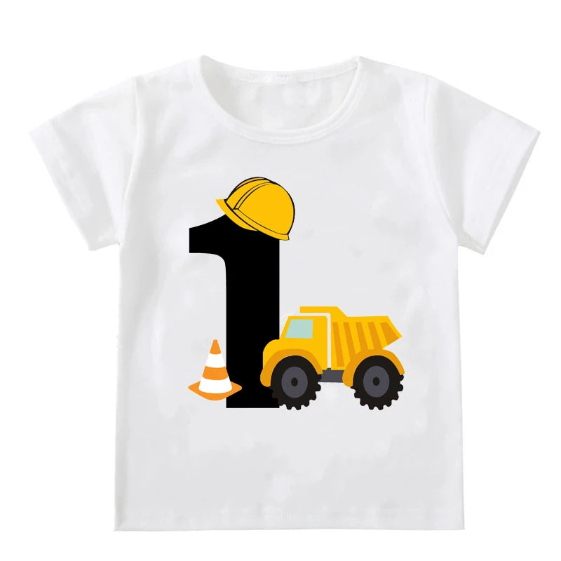 Ronald Boys T-shirts Short Sleeve Excavator Tees