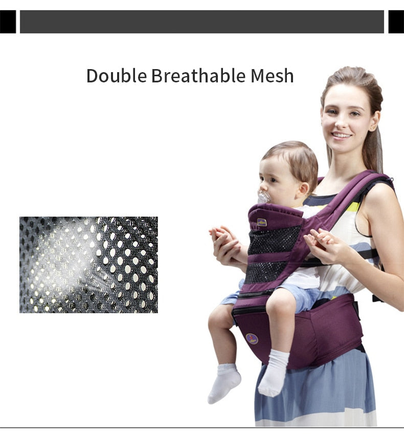 Baby Carrier Infant Kid Hip Seat Kangaroo Sling Front Facing Backpack - GuGuTon