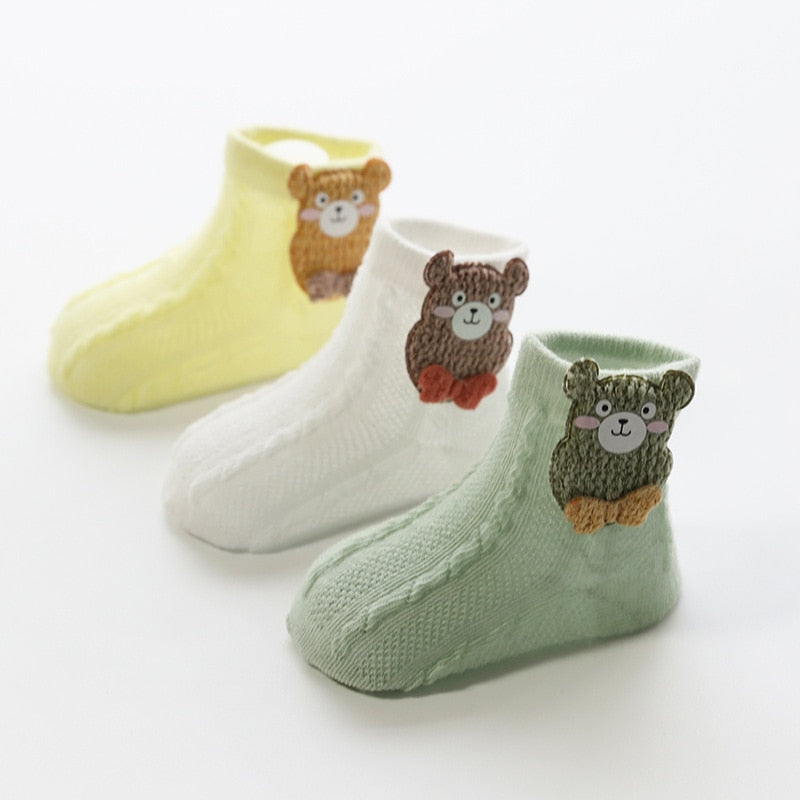 Baby mesh socks, fine cotton models, boneless suture