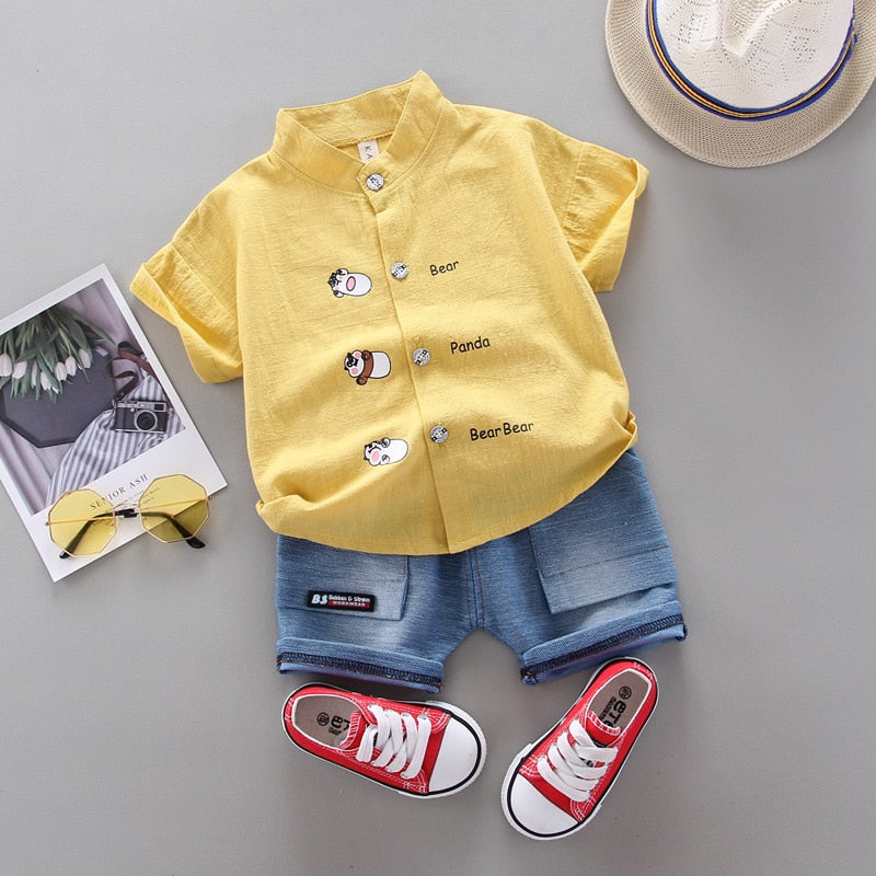 Kamila Children Fashion Clothing Baby Cartoon Two Piece Set - GuGuTon