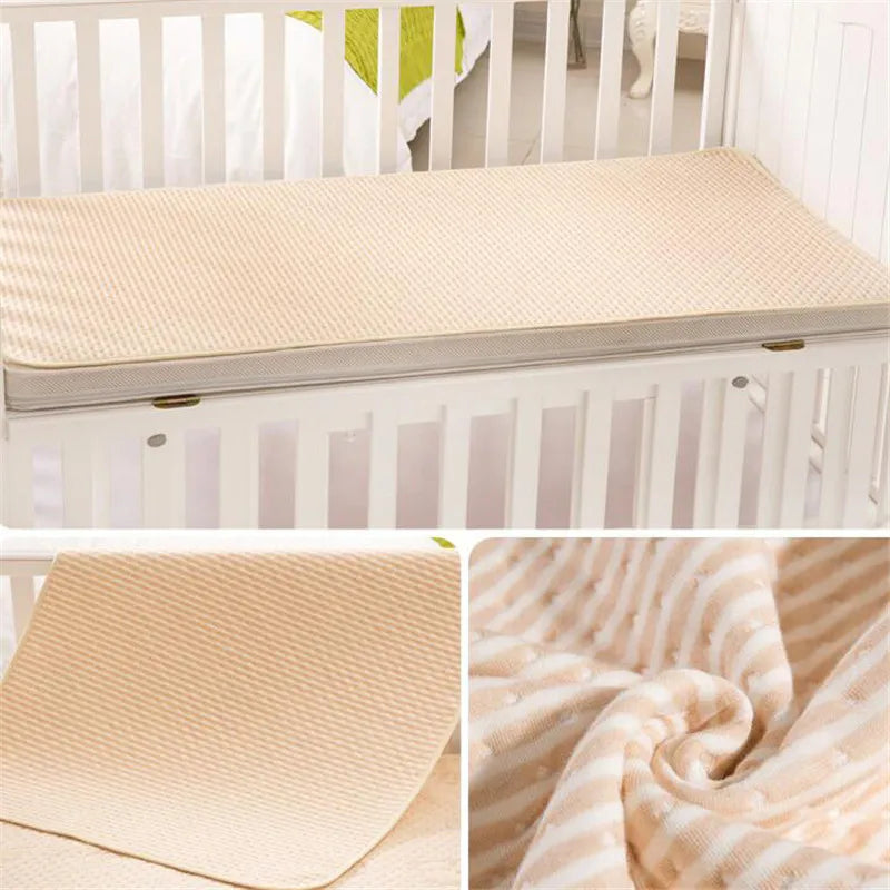 Organic Colored Cotton Waterproof Eva Layer Baby Changing Mat Cover