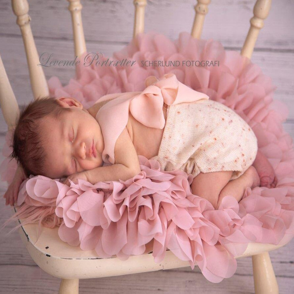 Soft Chiffon Newborn Blanket Stuffer Basket Filler Backdrop Photo Props - GuGuTon