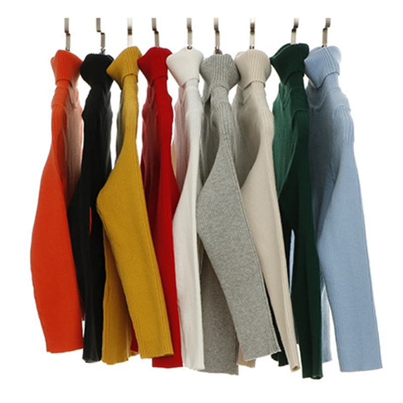 Elegant Kids Turtleneck Pullover Knitted Bottoming Boys Sweaters
