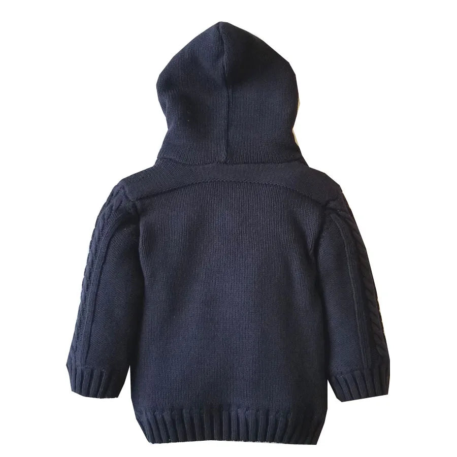 Luis Long Sleeve Fleece Lined Knitted Sweater