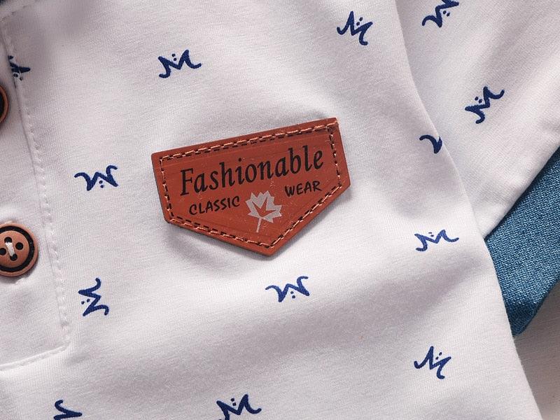 Anthony 2 Piece Fashion Style Boys Summer Clothing Sets - GuGuTon baby store - Baby Fashion - Toddlers Outfits - Babies Outfits - Toddler Clothes - Kids Clothing - Newborn Clothes - Newborn Wear - Kids Wear - Trending Clothes - Trending Outfits - Fall Fashion - Winter Fashion - Girls Clothes - Boys Clothes - Babies Wear - Kids Accessories - KidsWear - Summer Clothes - Summer Fashion - Summer Trend - Falls Sweaters - Tops - Bottom - Jeans - Blouse - Dresses - Newborn Dresses - Toys