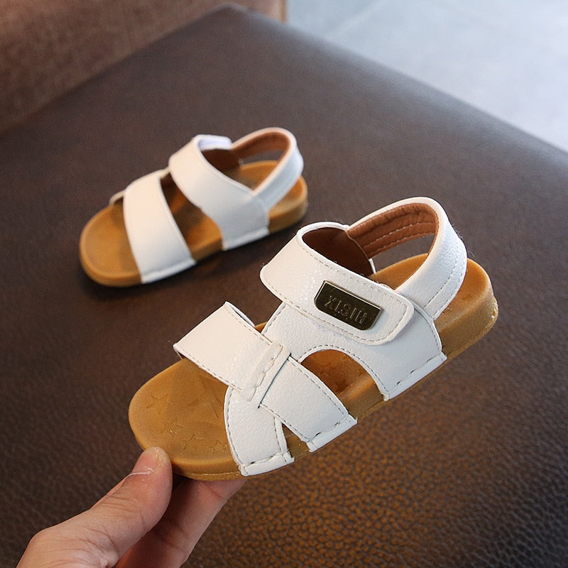 Sandals Boys Stitching Simple Soft Bottom Shoes