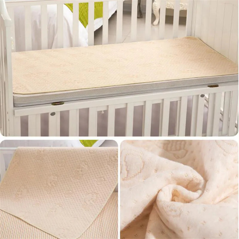 Organic Colored Cotton Waterproof Eva Layer Baby Changing Mat Cover