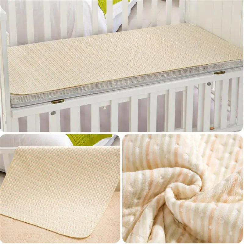 Organic Colored Cotton Waterproof Eva Layer Baby Changing Mat Cover